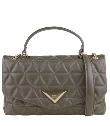 BOLSA SATCHEL MÉDIA MATELASSÊ 944 SCHUTZ CINZA