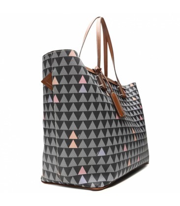 triangle leather bolsa