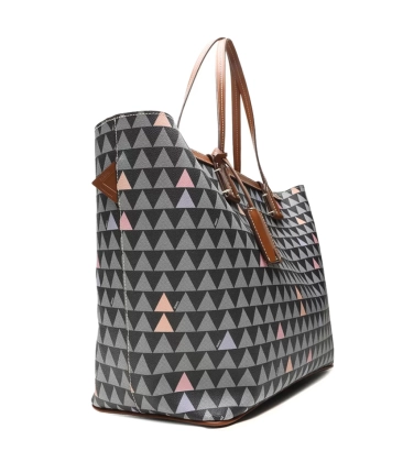 BOLSA SHOPPING BAG NEO NINA TRIANGLE MARROM