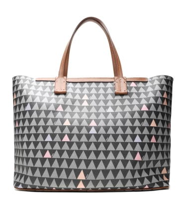 BOLSA SHOPPING BAG NEO NINA TRIANGLE MARROM