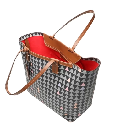BOLSA SHOPPING BAG NEO NINA TRIANGLE MARROM