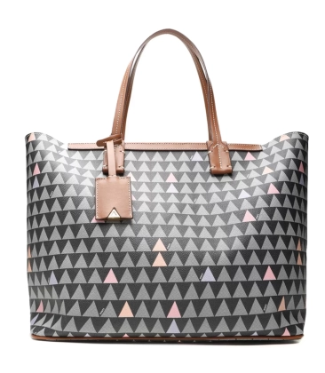 BOLSA SHOPPING BAG NEO NINA TRIANGLE MARROM