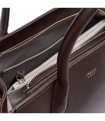 BOLSA TOTE GRANDE AREZZO MARROM