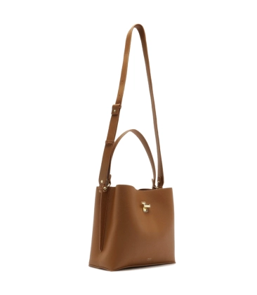 BOLSA TOTE GRANDE BAG CHARM AREZZO CARAMELO