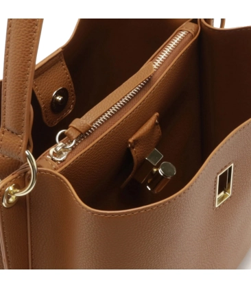 BOLSA TOTE GRANDE BAG CHARM AREZZO CARAMELO