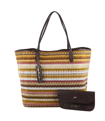BOLSA TOTE GRANDE CROCHÊ LUIZA BARCELOS MULTICOLOR