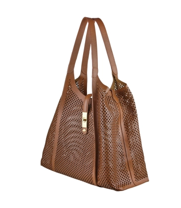 BOLSA TOTE GRANDE LUIZA BARCELOS CARAMELO