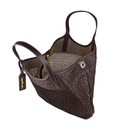 BOLSA TOTE GRANDE LUIZA BARCELOS MARROM