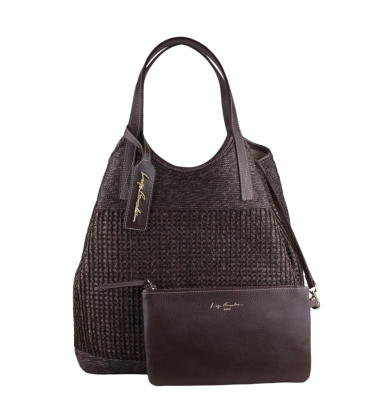 BOLSA TOTE GRANDE LUIZA BARCELOS MARROM