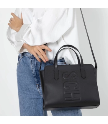 BOLSA TOTE MÉDIA TASSY SCHUTZ PRETO