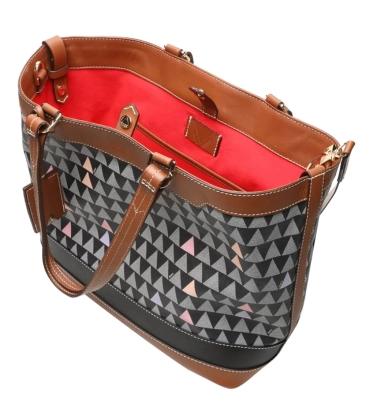 BOLSA TOTE NEO EMMA TRIANGLE SCHUTZ MARROM