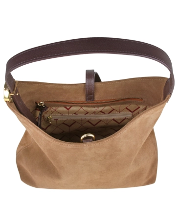 BOLSA TOTE PEQUENA LUIZA BARCELOS CARAMELO