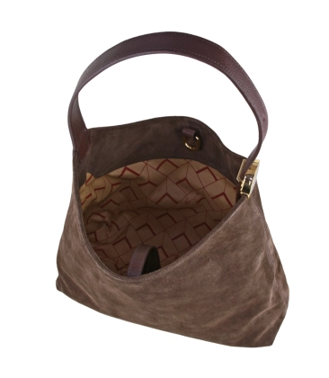 BOLSA TOTE PEQUENA LUIZA BARCELOS MARROM