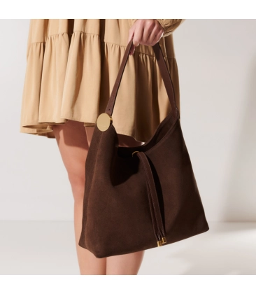 BOLSA TOTE PEQUENA LUIZA BARCELOS MARROM