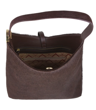 BOLSA TOTE PEQUENA LUIZA BARCELOS MARROM