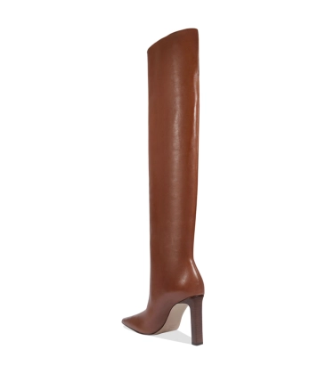 BOTA SALTO ALTO OVER THE KNEE MARELLA SCHUTZ MARROM