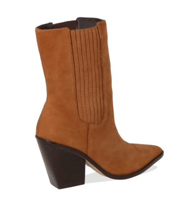 BOTA SALTO ALTO WESTERN LUIZA BARCELOS CARAMELO