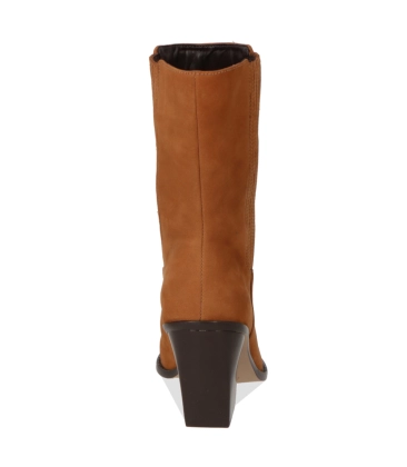 BOTA SALTO ALTO WESTERN LUIZA BARCELOS CARAMELO