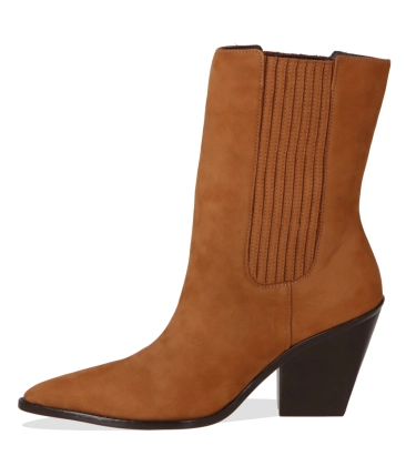 BOTA SALTO ALTO WESTERN LUIZA BARCELOS CARAMELO