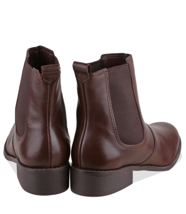 BOTA SALTO BAIXO AREZZO MARROM