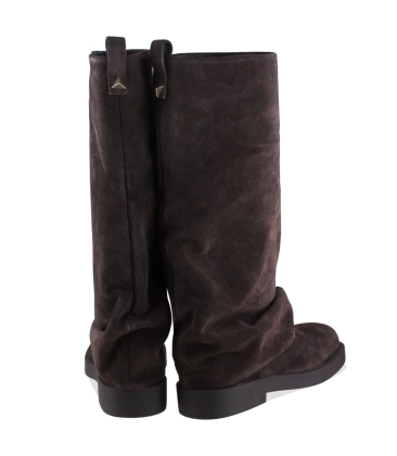 BOTA SALTO BAIXO KEIRA SCHUTZ MARROM