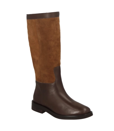 BOTA SALTO BAIXO LUIZA BARCELOS MARROM