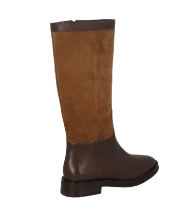 BOTA SALTO BAIXO LUIZA BARCELOS MARROM