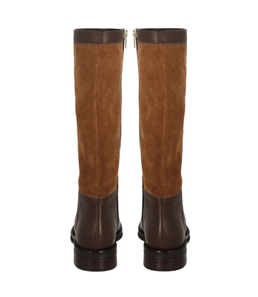 BOTA SALTO BAIXO LUIZA BARCELOS MARROM