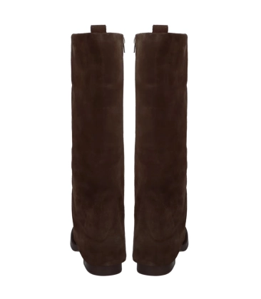 BOTA SALTO BAIXO LUIZA BARCELOS MARROM