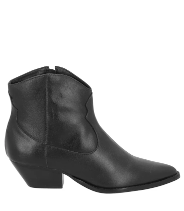 BOTA SALTO BAIXO LUIZA BARCELOS PRETO