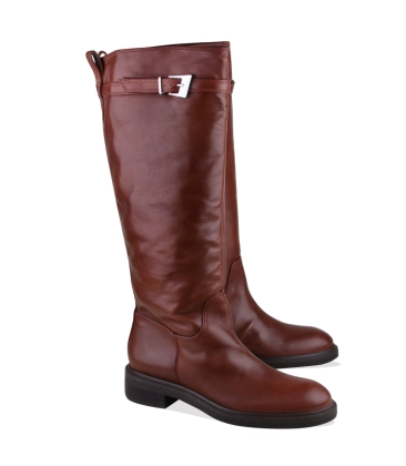 BOTA SALTO BAIXO MODERN SCHUTZ MARROM