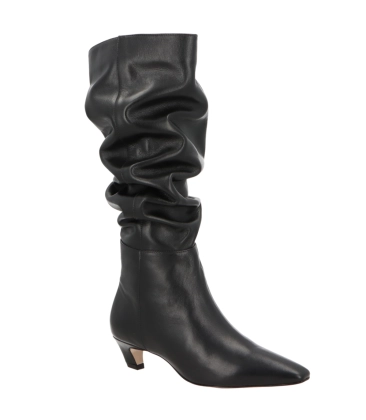 BOTA SALTO BAIXO SLOUCH LUIZA BARCELOS PRETO