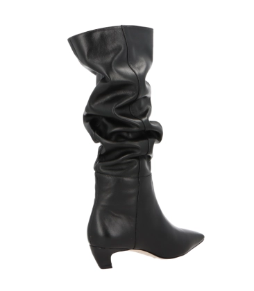BOTA SALTO BAIXO SLOUCH LUIZA BARCELOS PRETO