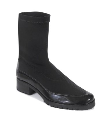 BOTA SALTO BAIXO VENEZA PAULA TORRES PRETO