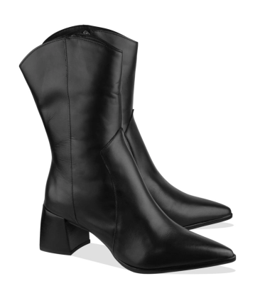 BOTA SALTO MÉDIO ESSENCIAIS LUIZA BARCELOS PRETO