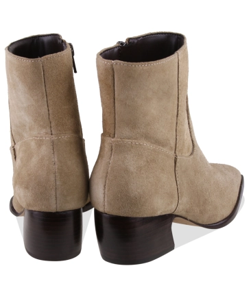 BOTA SALTO MÉDIO LUIZA BARCELOS BEGE