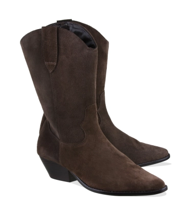 BOTA SALTO MÉDIO LUIZA BARCELOS MARROM