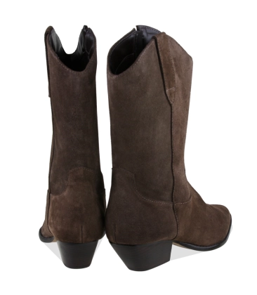 BOTA SALTO MÉDIO LUIZA BARCELOS MARROM