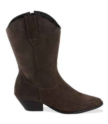 BOTA SALTO MÉDIO LUIZA BARCELOS MARROM