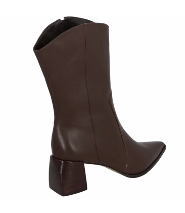 BOTA SALTO MÉDIO LUIZA BARCELOS MARROM