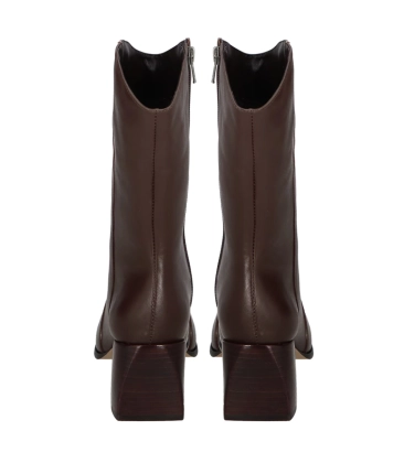 BOTA SALTO MÉDIO LUIZA BARCELOS MARROM