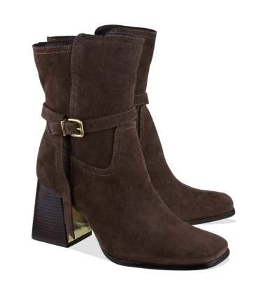 BOTA SALTO MÉDIO LUIZA BARCELOS MARROM