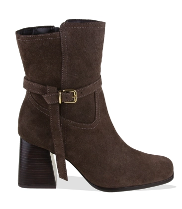 BOTA SALTO MÉDIO LUIZA BARCELOS MARROM