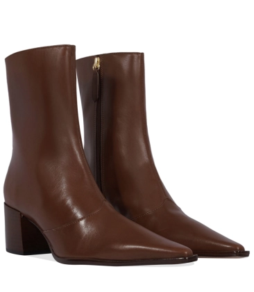 BOTA SALTO MÉDIO RAFFAELA MID SCHUTZ MARROM