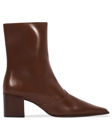 BOTA SALTO MÉDIO RAFFAELA MID SCHUTZ MARROM