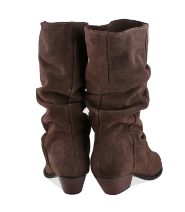 BOTA SALTO MÉDIO SLOUCH LUIZA BARCELOS MARROM