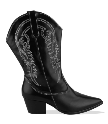 BOTA WESTERN CANO MÉDIO BENTANA PRETO