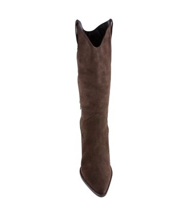 BOTA WESTERN SALTO ALTO LUIZA BARCELOS MARROM