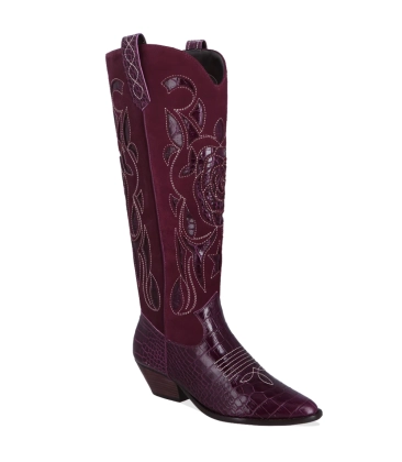 BOTA WESTERN SALTO BAIXO LUIZA BARCELOS VINHO