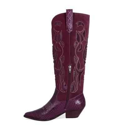 BOTA WESTERN SALTO BAIXO LUIZA BARCELOS VINHO